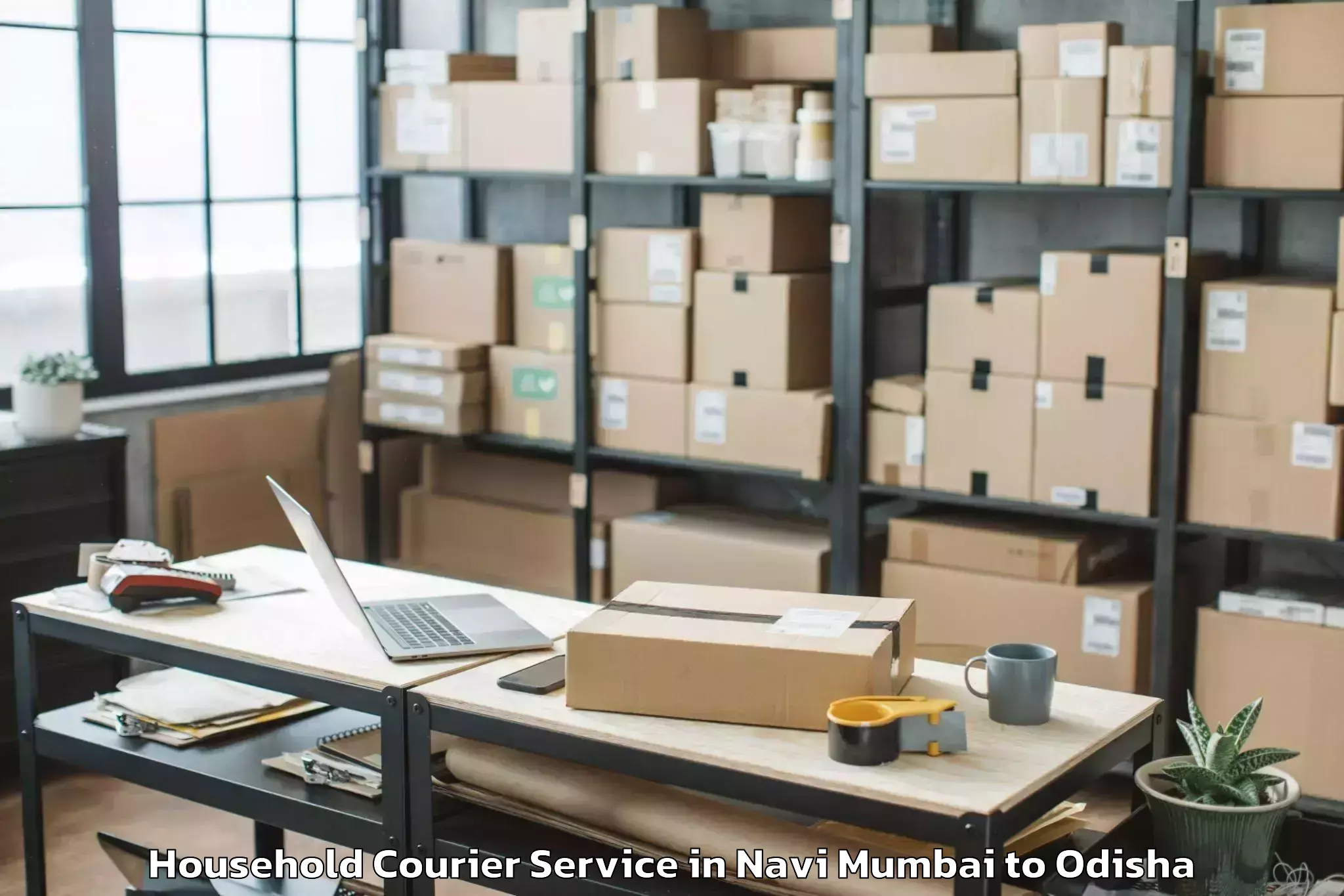 Reliable Navi Mumbai to Rugudi Household Courier